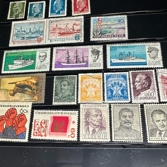Cold War & WWII Era Europe Stamp Collection – Hungary, Poland, Yugoslavia, Czech - Picture 5 of 15